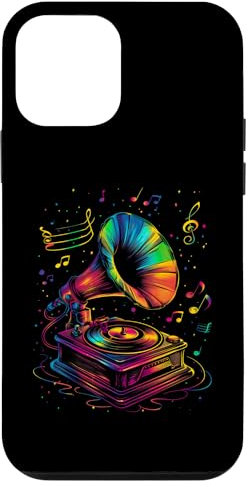 Hülle für iPhone 12 mini Grammophon Grammophon Old School Phonograph Popart