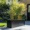 1.2m/1m/75cm/70cm Zinc Galvanised Trough Planter | No Assembly Needed | Lightweight (Matte Black, L100cm x W40cm x H40cm)