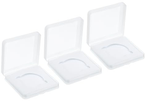 PATIKIL 52mm Lens Filter Case, 3pcs Camera Filter Case Portable Lens Filter Box Water Resistant Dustproof Plastic for Photography Filter Storage