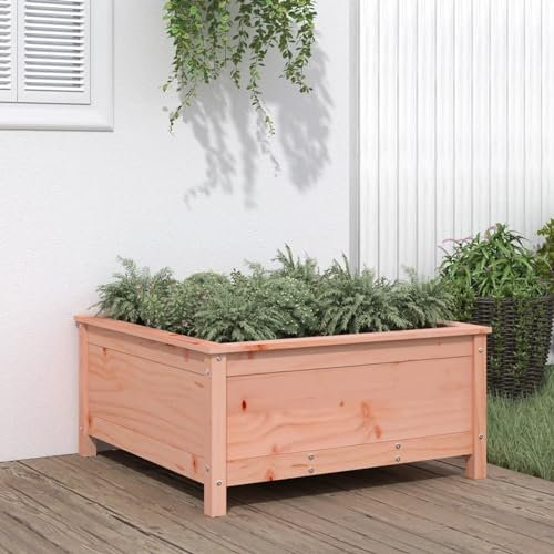 qohoio Fioriera da Giardino 82,5x82,5x39 cm in Legno Massello Douglas,Fioriera Giardino,Fioriera Cassetta Piante Giardinaggio Portafiori Aperto Fioriera Balcone-825301