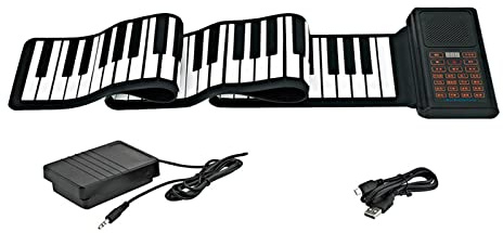 Piano de voyage enroulable 88 touches entrée USB pour cadeaux de voyage salon
