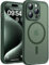 TOCOL Magnetic for iPhone 15 Pro Case 6.1-Inch, Fit for MagSafe, Upgraded [Full Camera Protection], [14FT Military Grade Drop Tested] Shockproof Slim Translucent Matte Back Phone Cover (Alpine Green)