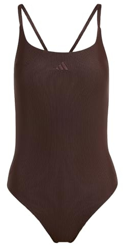 adidas Women's Iconisea Ribbed Padded Badeanzug, dünne Träger