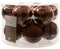 Kaemingk 10 Baumkugeln Glas Trüffel Weihnachtskugeln Christbaumkugeln 60 mm