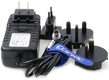Eonvic Rechte Winkel 2 Pin zu AC Teradek Power Adapter Kabel mit US EU-Stecker