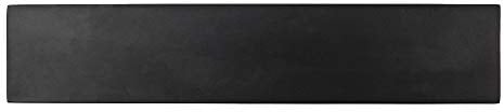 Rockingham Forge MK-300BK 12” Magnetic Black Rubber Wood Knife Rack with Wall Fixings