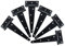 TamBee T-Strap Barn Door Hinges Shed Door Heavy Duty Hinges Gate Strap Hinges Black Wrought Hardware Iron Rustproof (8inch, 6 PCS)