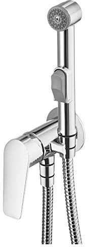 JASMIN Unterputz-Bidetmischer mit Bidet-Handbrause Chrom, Einhebelmischer-Bidetarmatur Bidet-Armatur Wasserhahn Bidet Waschtischarmatur Einhand-Mischbatterie Wasserhahn bad Mischbatterie bad