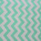 Pingianer 100x160cm Streifen 100% Baumwolle Baumwollstoff Kinder Meterware Handwerken Nähen Stoff (Weiß Türkis Zick Zack, 100x160cm (11,99/m))
