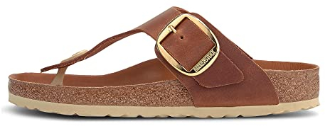 BIRKENSTOCK Damen Gizeh Big Buckle Zehentrenner, Braun (Cognac), 40 EU
