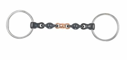 Shires Black Sweet Iron Loose Ring Waterford Horse Bit UK 5 1/2, Black Sweet Iron