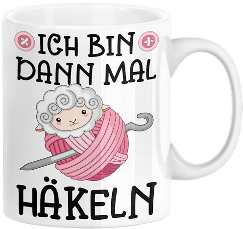 Trendation - Häkeln Zubehör Tasse Geschenk Stricken Geschenke Häkel Oma Mama Ich Bin Dann Mal Häkeln