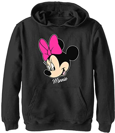 Disney Mickey & Friends - Minnie Big Face YTH Hoodie Black 5/6