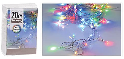 3 x 20er Micro LED bunt Lichterkette AA für Party, Garten, Weihnachten, Halloween, Hochzeit, Beleuchtung LED Lichterkette batteriebetrieben normales Kabel (20 LEDs Bunt/Multicolor)