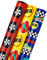 RUSPEPA Geburtstagspapierrolle – Mini-Rolle – Cooles Rennwagen-Set, Perfekt Für Partys, Feiern, Geschenkverpackung Für Jungen – 3 Rollen – 43,2 cm X 305 cm Pro Rolle