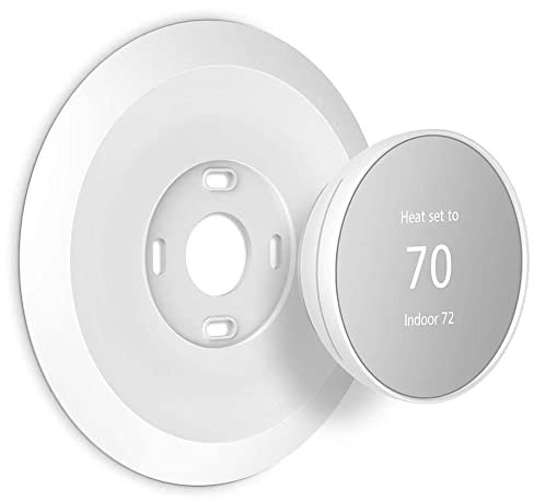 Wall Plate Made for The Nest Thermostat 2020 | Google Nest Thermostat Trim Kit Accessory | Easy Installation | Snow
