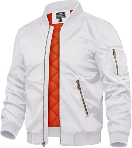 TACVASEN Manteaux D'Hiver pour Hommes Veste Urbaine Veste de Baseball Universitaire Veste Coupe-Vent Vestes De Vacances Manteau