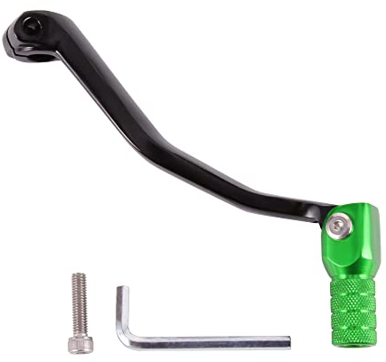 GOOFIT La Palancas cambio la motocicleta es verde el pedal cambio aleación aluminio la palanca cambio plegable Reemplazar Para la pozo contaminación ATV la motocicleta.