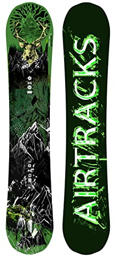 Airtracks Herren Snowboard - Forest King Carbom Hybrid Rocker Snowboard Wide 160 cm