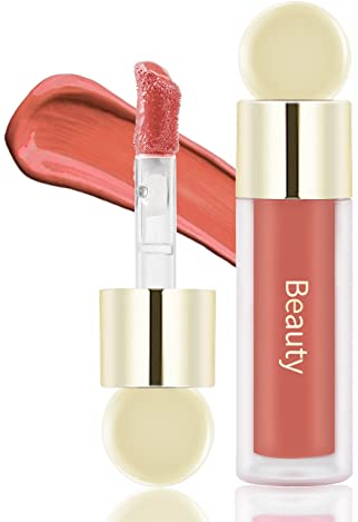 Boobeen Liquid Blush Velvet Cream Blush Makeup Matte Soft Gel Face Blush Makeup for Cheeks, Lightweight Blendable Liquid Blush Stick, Long-lasting Smooth Natural Blush Color