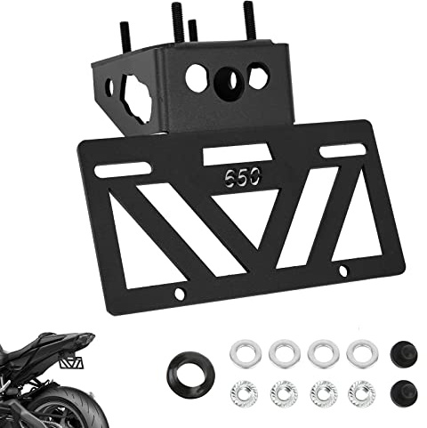 INKUDRI 2024 Ninja 650 Fender Eliminator 2023 Z650 Fender Eliminator Ninja 650 Tail Tidy Ninja 650 Kennzeichenhalterung Halterung Halter Z650 Ninja 650 EX650 ABS 2017 2018 2019 2020 2021 2022 2023