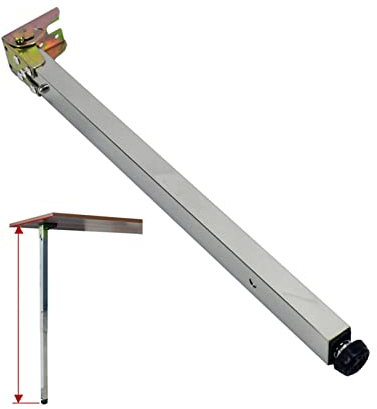 Patas De Mesa Plegables De Acero Inoxidable - Patas De Escritorio De Barra Telescópica De 50-130 Cm, Patas De Gabinete Para Mesas De Comedor Elevadoras De Empuje, Con Tornillos ( Size : 110CM/43.3IN )