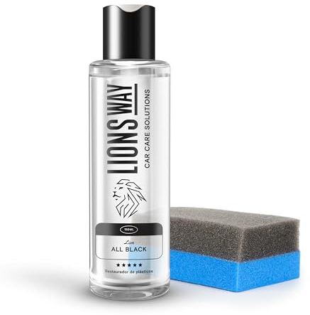 Hidratador De Plasticos Para Coche Y Moto. Potente Gel Renovador No Oleoso, Efecto Seco Y Duradero. Restaurador De Plasticos De Interior, Con Esponja