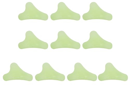 curfair Outdoor Luminous Seil Schnalle Getriebe mit Funktion 10pcs Camping Wind Schnallen Glow in Dark Kunststoff Dreieck Zelt Einsteller Sicherheit A