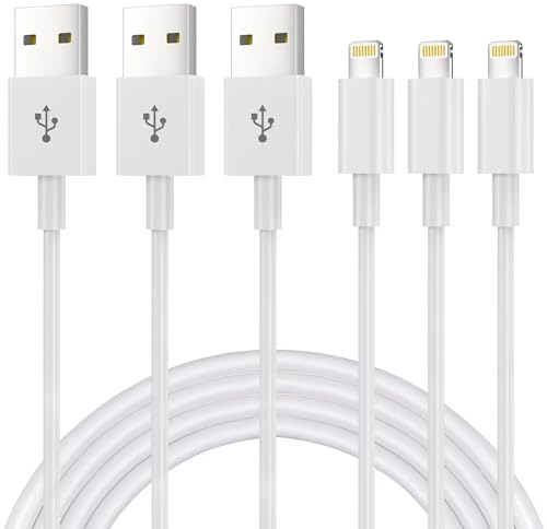 iPhone Ladekabel Lightning Kabel 3Pack1.8M iPhone Original Kabel [MFi Certified] iPhone Kabel Anwendbar auf Apple i Phone 14 Pro/14/13 Pro/13/12 Pro Max/11/XS/XR/8/6P und Mehr(Weiß)
