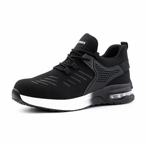 Hitmars Arbeitsschuhe Herren Sicherheitsschuhe Herren Damen Stahlkappenschuhe Küche Arbeitsschutzschuhe Weiß 40 EU