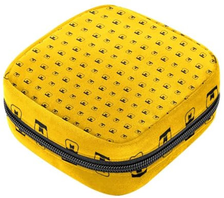 Sanitary Napkin Storage Bags for Women, Large Capacity Menstrual Pad Bag, Honey Pot Pattern8 Menstrual Period Bags, Tampons Collect Holder Purse
