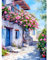 DPIDEA Diamond Painting für Erwachsene, 5D Diamant Painting Bilder Haus Blumen 5D DIY Diamond Painting für Zuhause Dekor 30x40 cm
