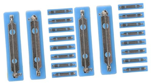 STOBOK 20 STK Brosche Zubehör Selbstklebende Brosche Selbstklebende Stangen-sicherheitsnadel Arbeitsnummer Sicherheitsnadel Anstecknadel Aus Kunststoff Id-pin Zurück Klebestreifen Plastik