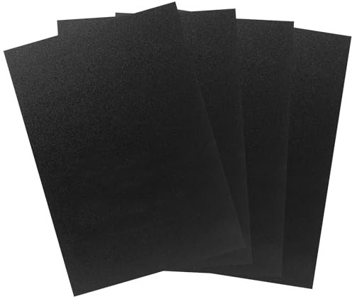 CYEER 4 Stück ABS Kunststoffplatte 3MM, 20x30CM Kunststoffplatte Schwarz, Kunststoffplatten ABS Platte für Modellbau Basteln Kotflügel Heimdekoration