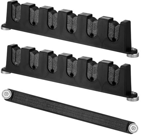 Seenelling 2 Pcs Magnetic Fishing Rod Holder for Truck Bed, 6 Pole Rack