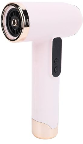Nikou USB Wiederaufladbarer Haartrockner, 15600 MAh, Hochgeschwindigkeitsmotor, Kompakter Haartrockner, Geräuscharm, für Camping-Schlafsäle Im Freien (Rosa)