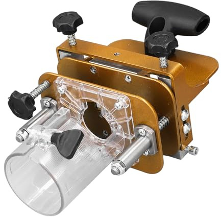 Morpise und Tenon Jig, Mortising Jig 2 in 1 Schlitzmaschine Slotted Base Befestigungshalterung Holz Trimmer Router Tool, Jig Zubehör
