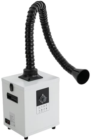 Lötrauchabsorber - Leistungsstarke 258m³/h 150W Absaugung, geräuscharmes, 3-stufiges Filtersystem mit 7 Filtern für lötrauchabsaugung Laserschweißen, Rauchabsaugung und Desktop-Löten(Schwarz)
