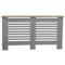 OHS Grey Large Radiator Covers for Home, Stylish Wooden Frame Slatted Design Decorative Top Shelf MDF Radiator Cover For Living Room Bedroom Hallway