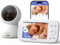 jeeber Camara Vigilancia Bebe con App Movil, 4 IPS Pantalla, 360 ​​Grados, Visión Nocturna, Detección Inteligente de llanto, Área de Seguridad Personalizada, VOX