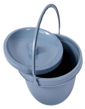 Pot de Chambre épais, Crachoir Urinoir, Pot de Nuit Avec Couvercle, Seau de Toilette Léger avec Poignée, Urinoir Facile à Nettoyer, Commode pour Voiture, Camping, Tente, Chambre à Coucher, Maison