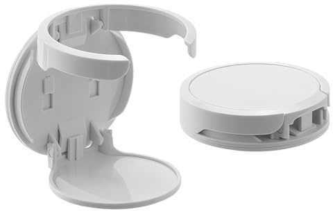 Water Bottle Holder, 2Pcs Foldable Wall Cup Holder Adhesive Detachable Tumbler Storage for Home Office