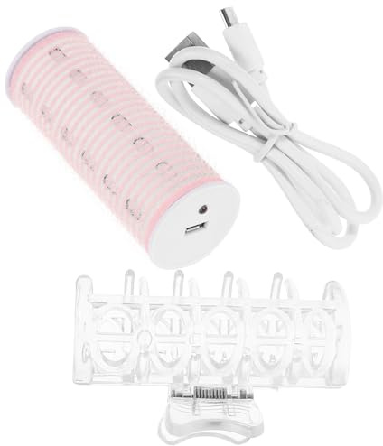 BESTYASH Knallwalze Bang Rolle Haarwickler für Pony Rosa Nylon für Trockenes und Feuchtes Haar Frauen Mädchen