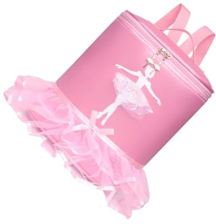 Junge Mädchen Ballett Rucksack aus Nylon, Verstellbarer Schultergurt | Tanzkurs und Fitness, Passend für Wasserflaschen und Balletkleidung, Leicht, Bunt