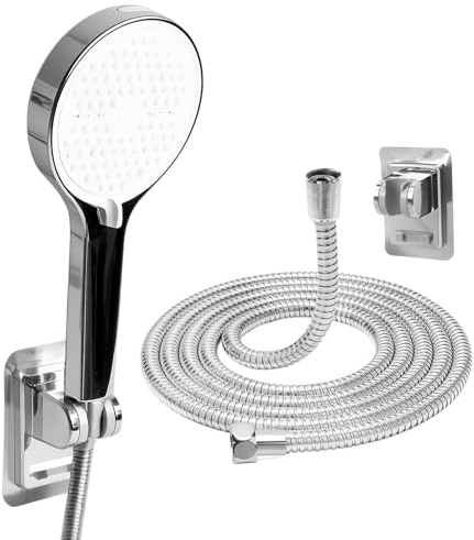 Vailux® Alcachofa Ducha Con Manguera de 1,5M Acero Inoxidable | Ducha Alta Presión 6 Modos Antical | Soporte Alcachofa Ducha | Pistola Pulverizadora, Limpia Aseos y Baños