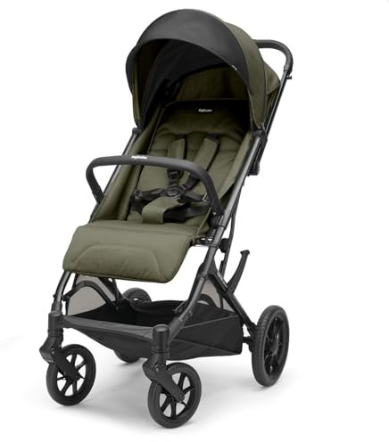 Inglesina Zenit 2 Kinderwagen, Sequoia Green, Kompakt und Leicht, Bis 22 kg, Rückenlehne 170° Verstellbar, Räder mit Federung, Breiter Sitz, Exklusive Amazon