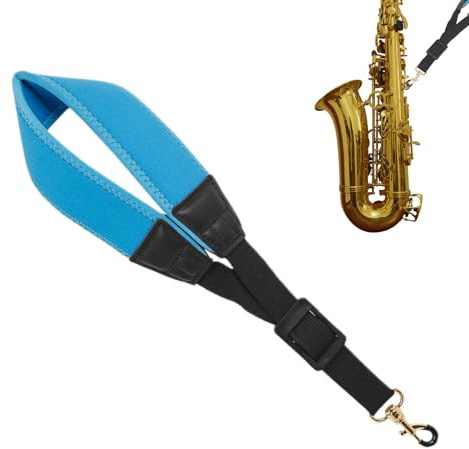 Eoixuqba Saxophon Haltegurt, Tenor Saxophon Halsgurt Verstellbarer Tragriemen, Gepolsterte Tragegurte Für Spieler Anfänger Studenten Musiker
