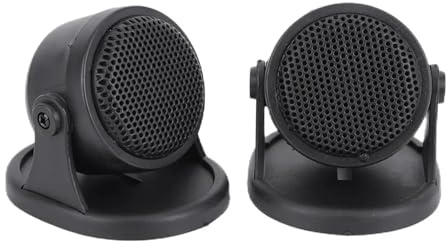 TECHAUTO 12 V Mini-Kalottenhochtöner, 20 W, hocheffizienter Autolautsprecher, 45 Grad Verstellbarer Lautsprecher, 98 dB, Auto-HiFi-Audio Audio Hochtöner Auto-Hochtöner