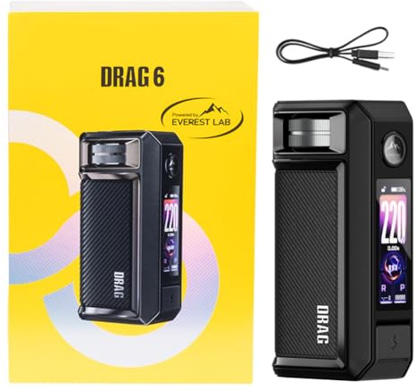 Para VOOPOO Drag 6 Box Mod 220 W Batería de 4400 mAh Desbloqueo capacitivo