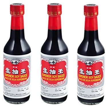 3 x 150ml Helle Superior Sojasauce Sojasosse hell Soja Sauce z.B. für Sushi Wok Pamai Pai®